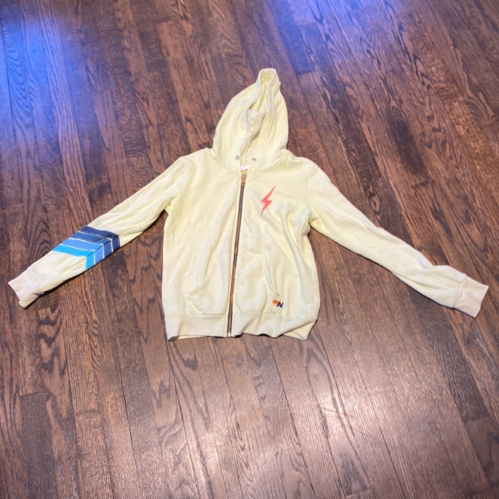 Aviator nation neon yellow sweatshirt
